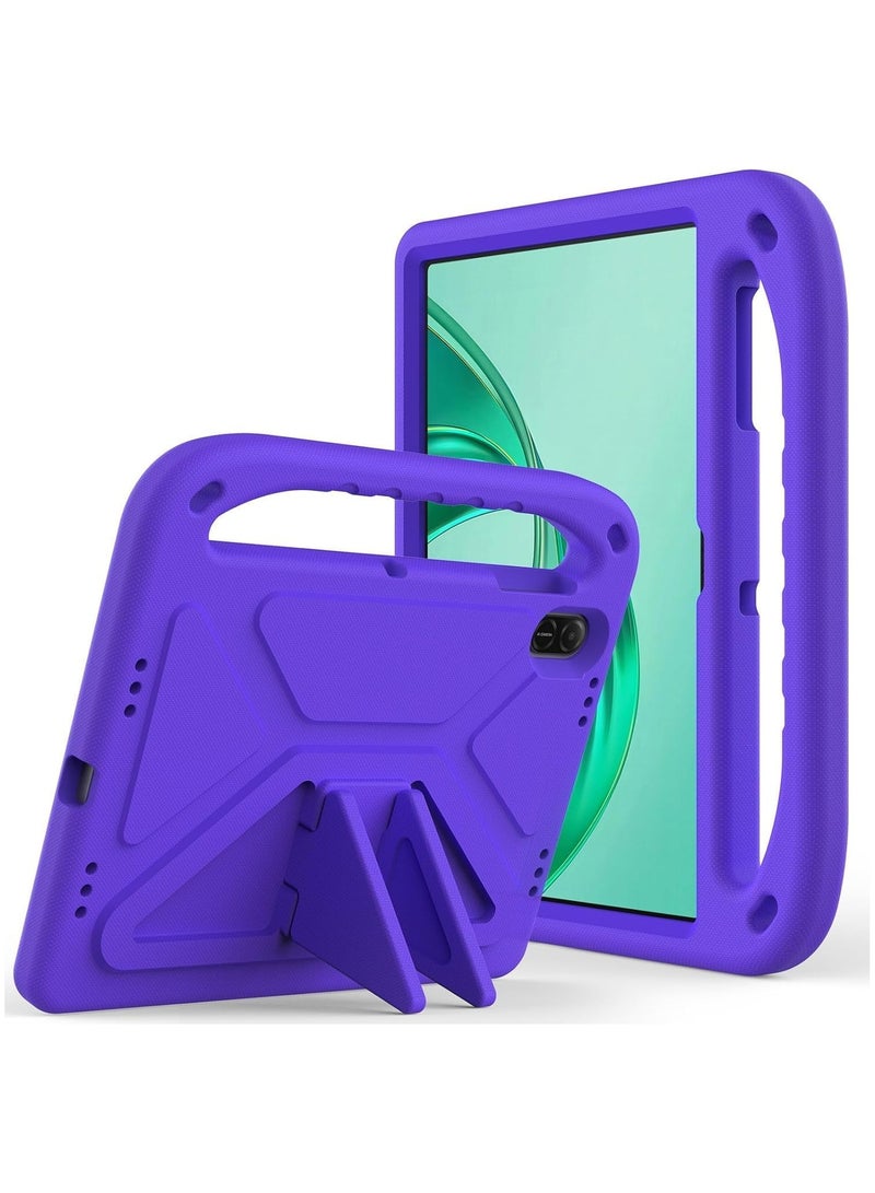 Case Compatible with Honor Pad X8a 11.0 Inch 2024, Lightweight EVA Kid Friendly Shockproof Protective Case with Handle and Hidden Bracket Cover with Honor Pad X8a 2024 (Purple) - Image 1